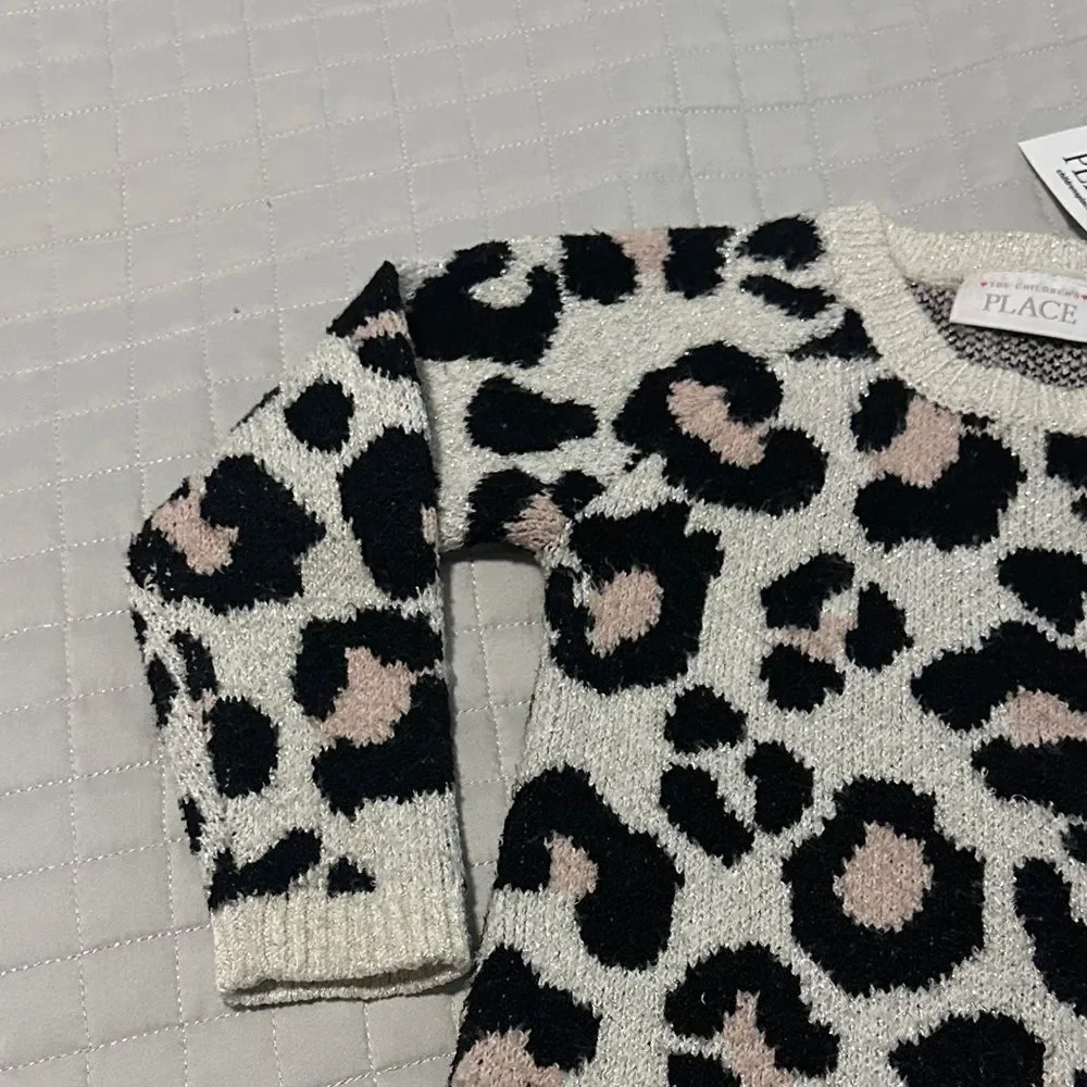 The Children's Place Leopard Print Dress - Black and Pink